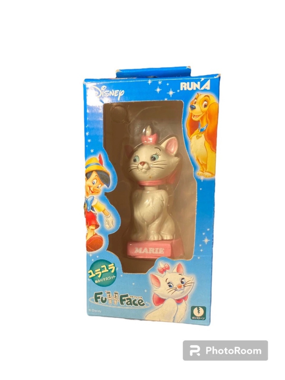 Retired Vintage Rare Run'A Disney Full Face V7 Marie Aristocats Bobble head Figu